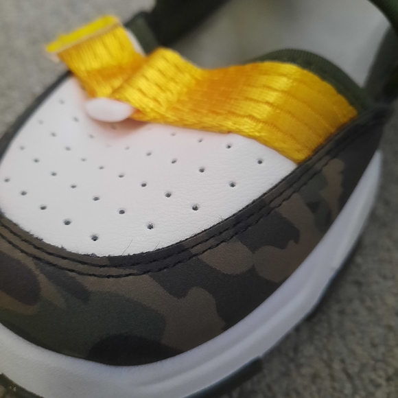 YOKI Gavins Chunky Heel Hook Loop Strap Camo Sandals Women 10 - Picture 8 of 9